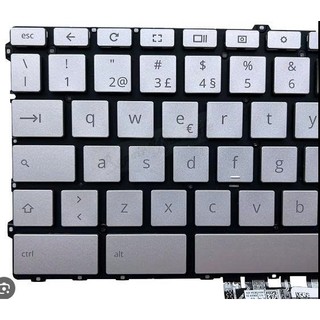 Bàn phím laptop tương thích với HP Elite C1030 Chromebook,  HP Chromebook x360 14 G1 Bạc Có Led