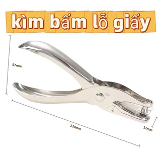 Kìm bấm lỗ giấy, nhựa co, bìa màu, dao trổ....