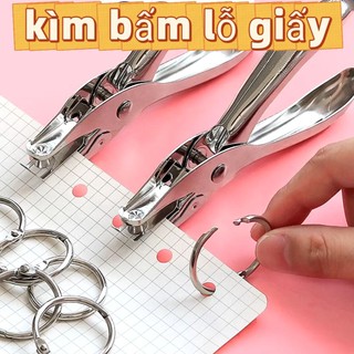 Kìm bấm lỗ giấy, nhựa co, bìa màu, dao trổ....