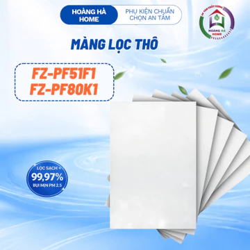 Màng lọc thô tương thích cho máy lọc không khí - Combo 6 tấm Màng Lọc không khí FZ-PF51F1/FZ-PF80K1