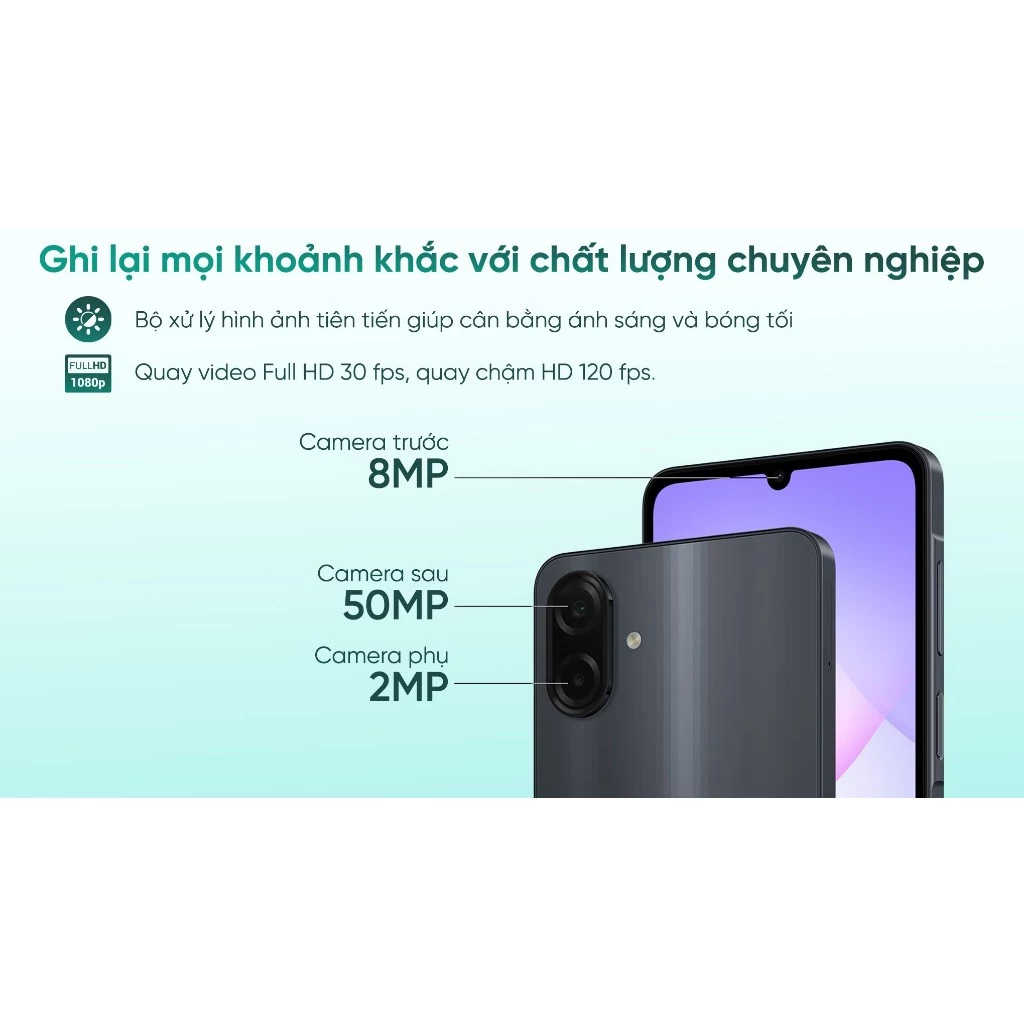 [DDV x Hannah] Điện thoại Samsung Galaxy A07 4GB | 128GB, Màn hình 6,7" - MediaTek Helio G99 - 5000mAh - BH 2 năm