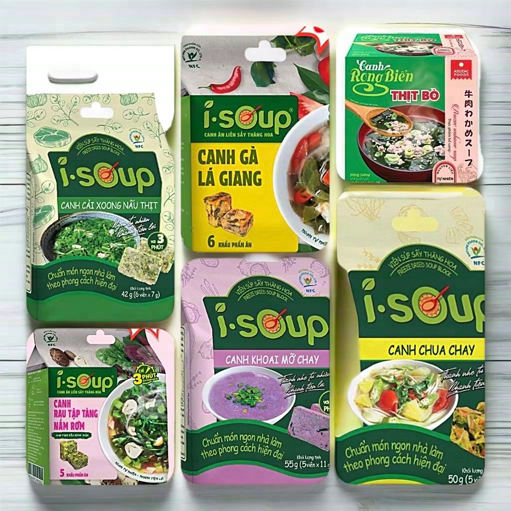 Bộ sưu Tầm 18 Vị Canh ăn liền 3 phút , Chuẩn vị Mẹ nấu khách chọn phân loại