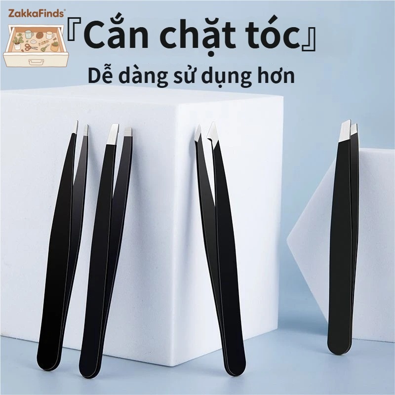 Combo 4 Nhíp nhổ tỉa lông mày bằng thép không gỉ  dễ sử dụng chất lượng cao