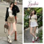 Chân Váy Jean Dáng Chữ A Ngắn Trên Gối Lưng Cao Chân Jean Style Hàn Quốc Ôm Eo Tôn Dáng Có Quần Trong CV08 BeU