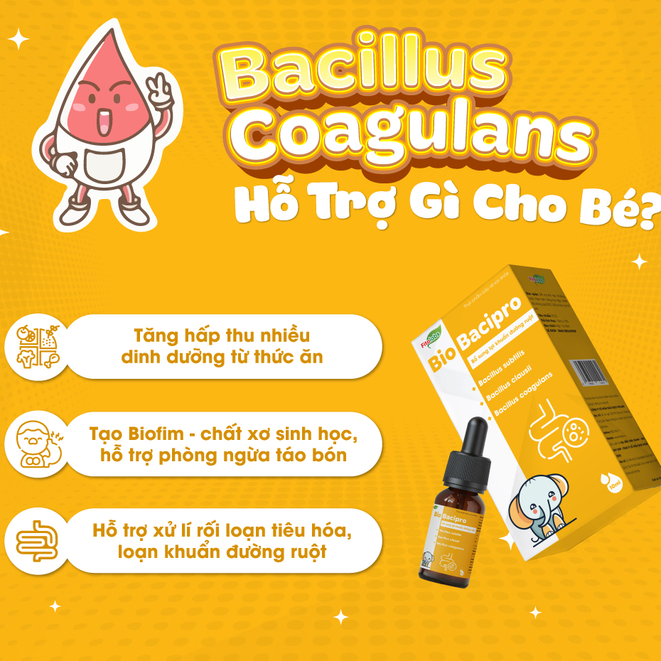 [✨COMBO+QUÀ XỊN] Men Vi Sinh Nhỏ Giọt Bio Bacipro Cho Bé Bổ Sung Lợi Khuẩn Tăng Cường Hệ Tiêu Hóa Giảm RL Tiêu Hóa