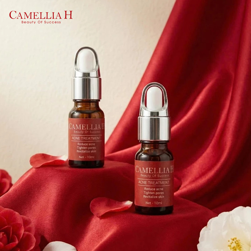 Tinh chất chăm sóc da giảm mụn Camellia H hỗ trợ giảm mụn dưỡng da mềm mịn
