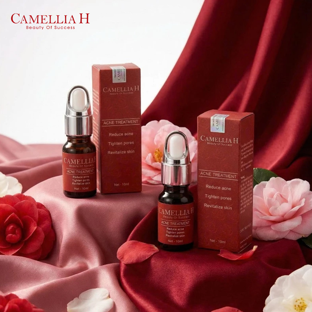 Tinh chất chăm sóc da giảm mụn Camellia H hỗ trợ giảm mụn dưỡng da mềm mịn
