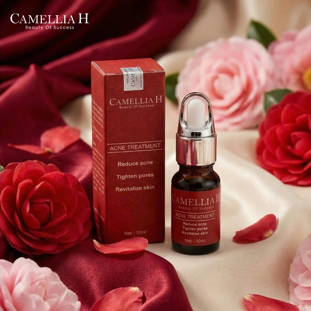 Tinh chất chăm sóc da giảm mụn Camellia H hỗ trợ giảm mụn dưỡng da mềm mịn