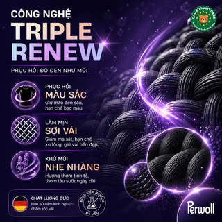 Nước Giặt Perwoll Black Renew Đức – Giữ Màu Đen Như Mới, Phục Hồi Sợi Vải, Thơm Lâu Chuẩn EU