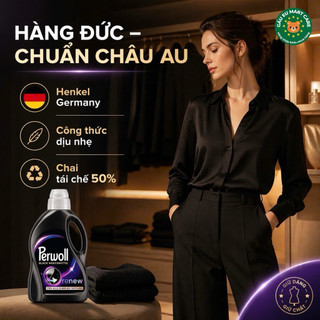 Nước Giặt Perwoll Black Renew Đức – Giữ Màu Đen Như Mới, Phục Hồi Sợi Vải, Thơm Lâu Chuẩn EU