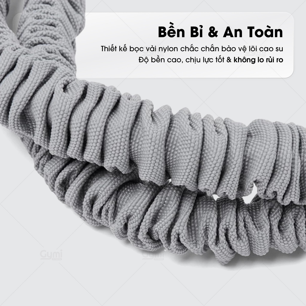 Dây Kéo Bụng Có Bàn Đạp Đa Năng - Dây Kháng Lực 75lbs Tập Core Tay Chân Toàn Thân Tại Nhà - KeoBung75lbs