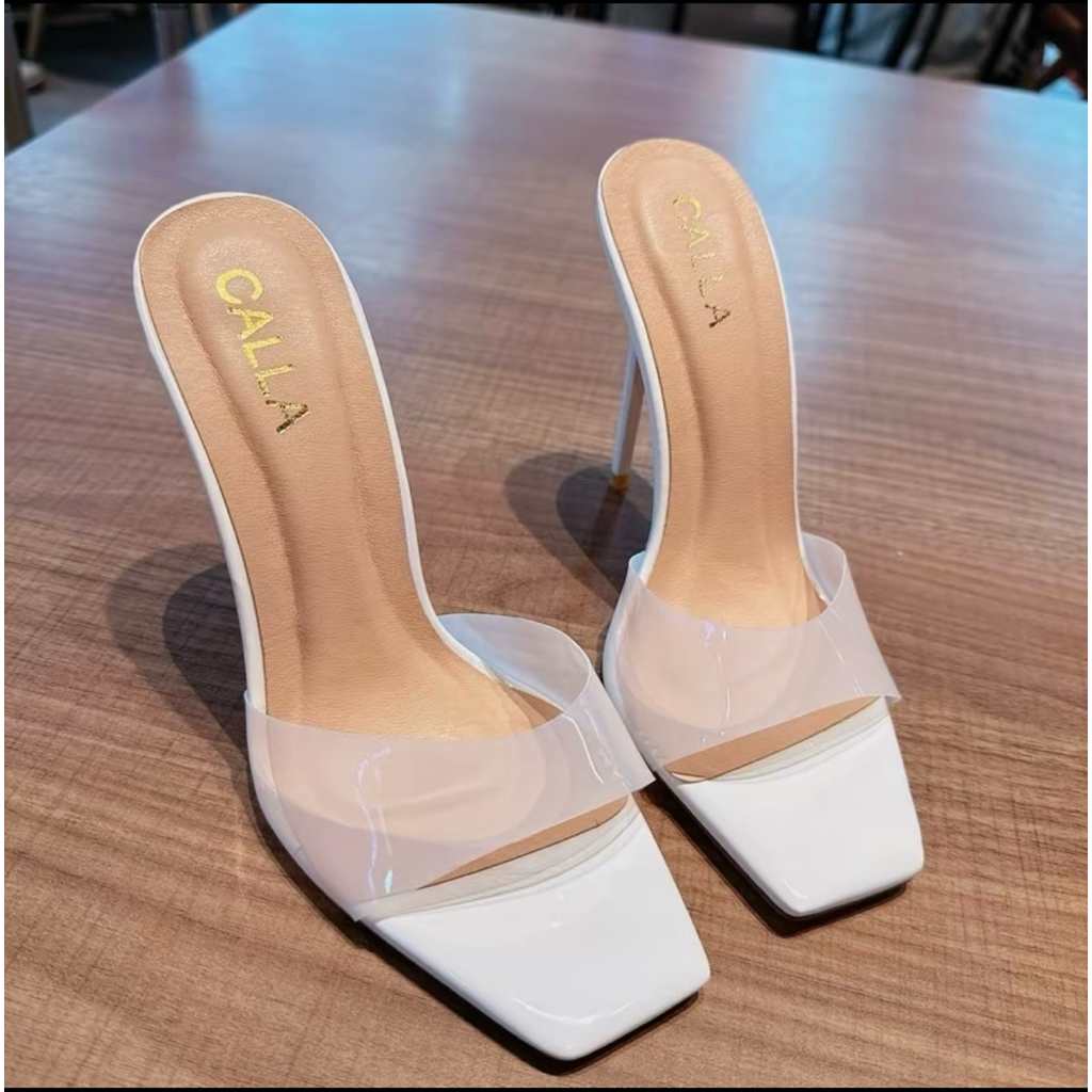 CAO GÓT MECA SANG CHẢNH, SANDAL 1 DÂY NGANG QUAI TRONG .