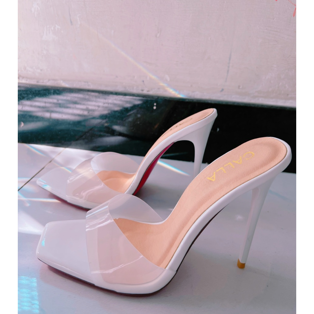 CAO GÓT MECA SANG CHẢNH, SANDAL 1 DÂY NGANG QUAI TRONG .