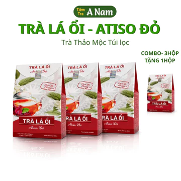 Combo 3 Tặng 1 | Trà Lá Ổi Tiệm Trà A NAM – Trà atiso túi lọc, Trà lá ổi giảm cân tiêu thực
