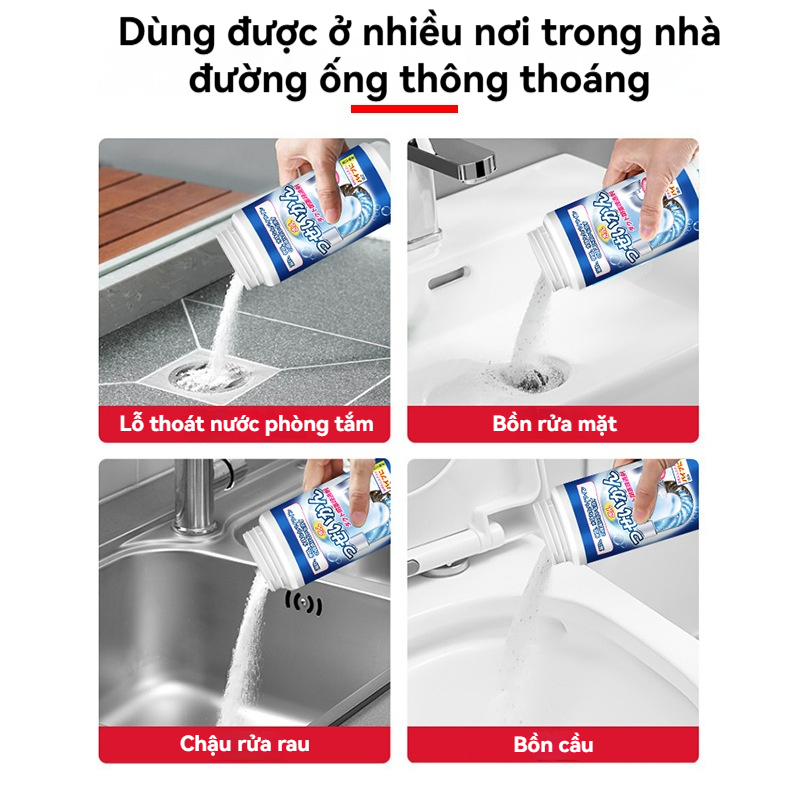 【Nhật Bản】Gói bột thông tắc ống dạng bọt, Bột thông cống cao cấp, Công nghệ Nhật Bản，khử mùi hôi - Tiết kiệm, hiệu quả