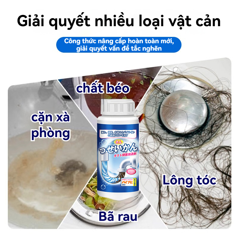 【Nhật Bản】Gói bột thông tắc ống dạng bọt, Bột thông cống cao cấp, Công nghệ Nhật Bản，khử mùi hôi - Tiết kiệm, hiệu quả