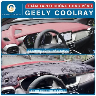 [GEELY COOLRAY] Thảm taplo oto da Nano Blockers UV, 3D Flare, Nhung lông tuyết viền Ziczac chống cong vênh-Thegioitaplo