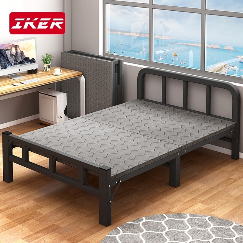 【Ống thép gia cố】 Giường gấp đơn gia đình/văn phòng/ký túc xá/nhà thuê/giường bệnh nhân tĩnh âm