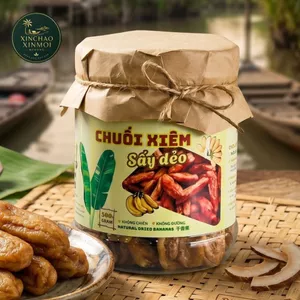 Chuối Xiêm Mộc Sấy Dẻo HELLO TROPICAL | Không Đường, Nguyên Trái (Hũ 500g)
