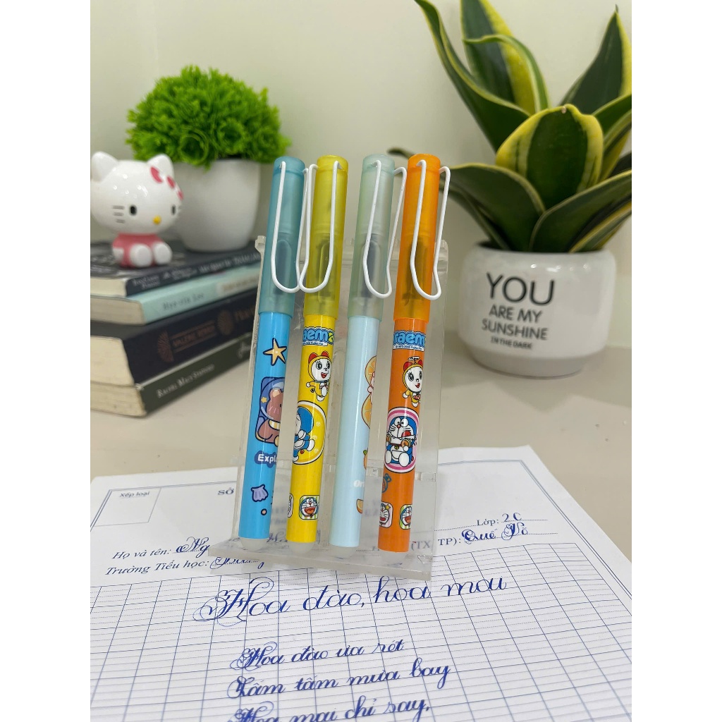 Bút Máy Tẩy Xoá S03 Ngòi Mài 0.2 mm Viết Êm Trơn Nhỏ Gọn , tay cầm định vị giúp bé viết lâu không mỏi
