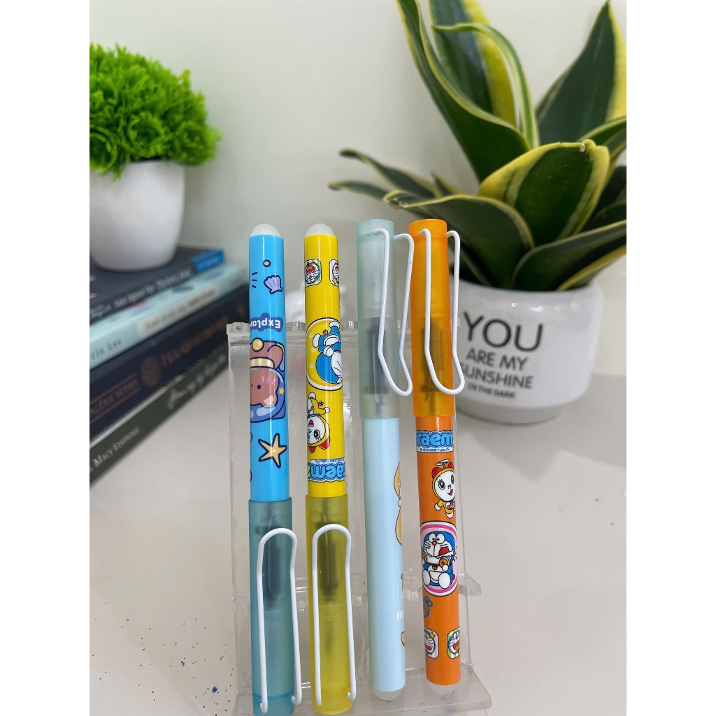 Bút Máy Tẩy Xoá S03 Ngòi Mài 0.2 mm Viết Êm Trơn Nhỏ Gọn , tay cầm định vị giúp bé viết lâu không mỏi