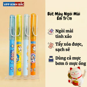 Bút Máy Tẩy Xoá S03 Ngòi Mài 0.2 mm Viết Êm Trơn Nhỏ Gọn , tay cầm định vị giúp bé viết lâu không mỏi