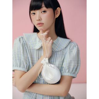 Áo sơ mi OLV tay phồng trẻ trung Puff Sleeve Collar Shirt phù hợp mọi dịp