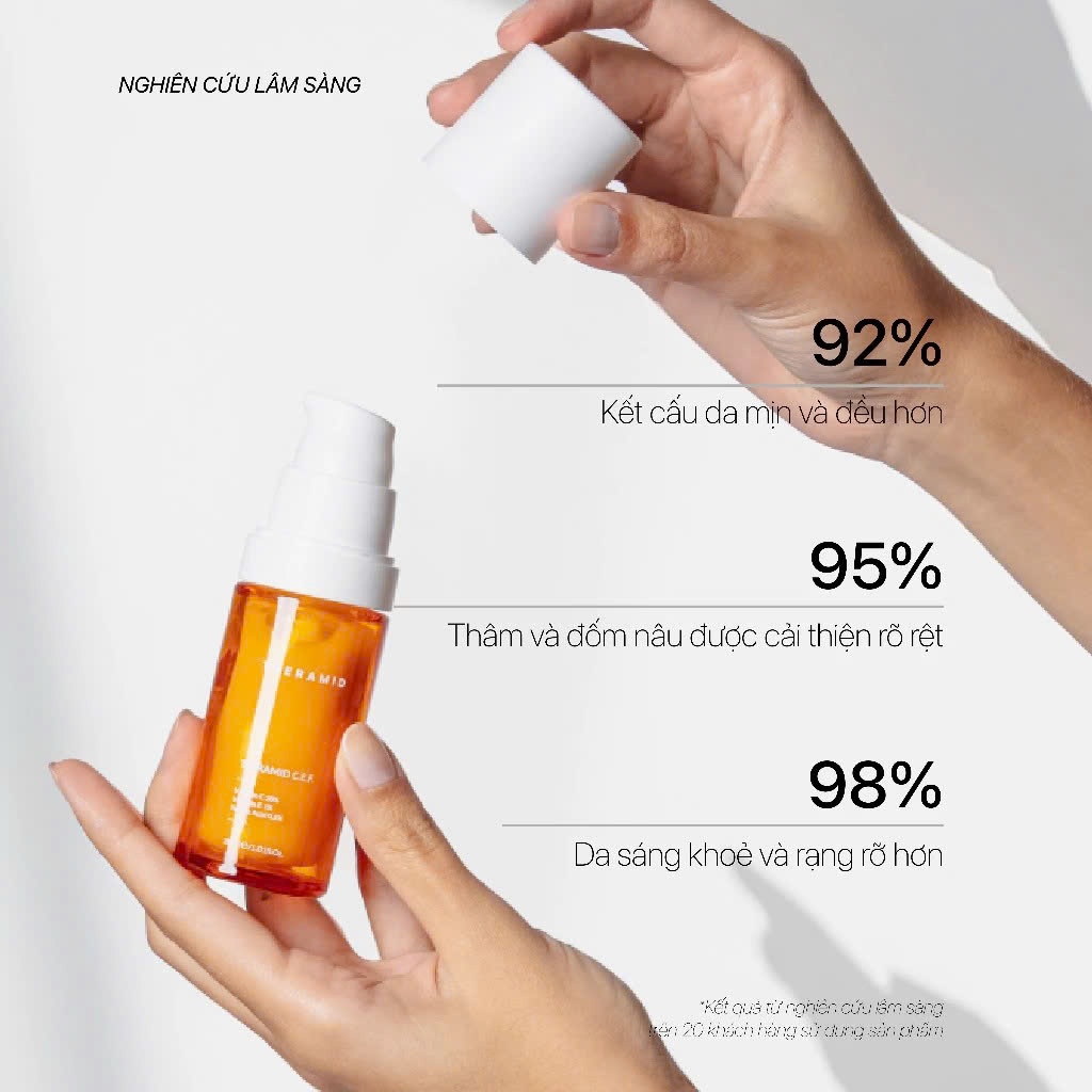 Serum làm sáng da, ngừa lão hóa THERAMID TETRAMID C.E.F.  3 Dạng Vitamin C Ferulic Acid  phức hợp chống oxy hóa, mờ thâm