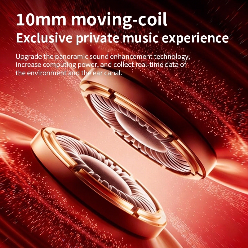Coca-Cola CX09 Clip-On True Wireless Earbuds, Bluetooth 5.0 Headphones with Mic, Open-Ear Comfort for Outdoor Sports