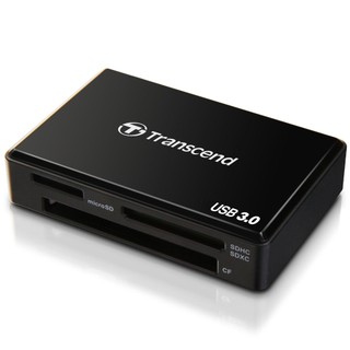 Đầu đọc thẻ 3.1 Transcend RDF8 Multi Card Reader - hỗ trợ 3 khe MicroSD/SD/CF (Đen) - Phụ Kiện Nhất Tín