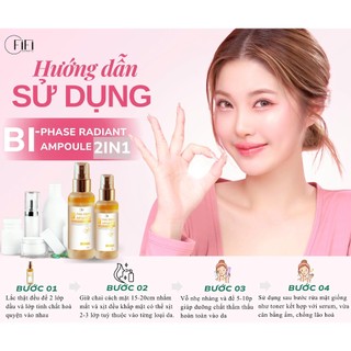 1 chai Siêu Tinh Chất Dưỡng Trắng & Trẻ Hoá Da 2IN1| Fificosmetic | 100gr