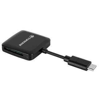 Đầu đọc thẻ nhớ ALL-IN-ONE Transcend C3 TypeC Gen 1 hỗ trợ khe microSD/SD (Đen) - Phụ Kiện Nhất Tín