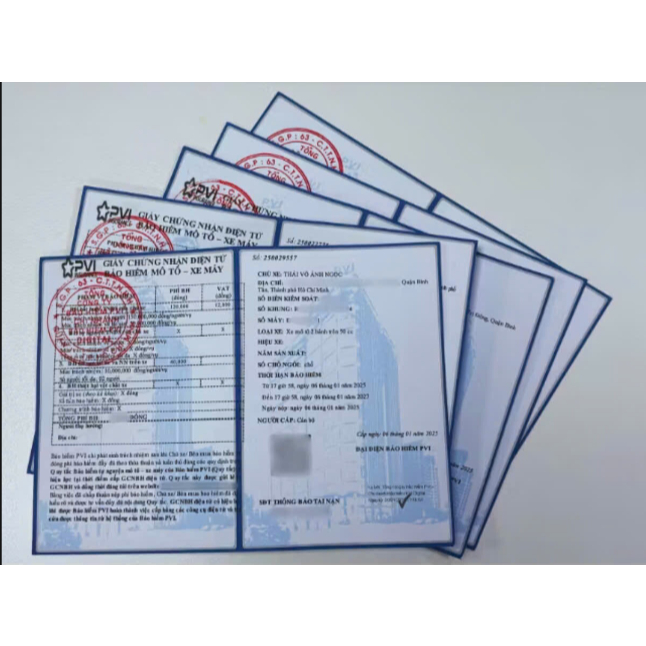 [Từ 2 chỗ] Bảo hiểm ô tô (Xe có kinh doanh vận tải), Bản giấy & Điện tử 1-3 năm, Bảo hiểm xe PVI