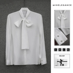 MINELEGÁNCE- ÁO SƠ MI CỔ NƠ THANH LỊCH, SANG TRỌNG - MIN32