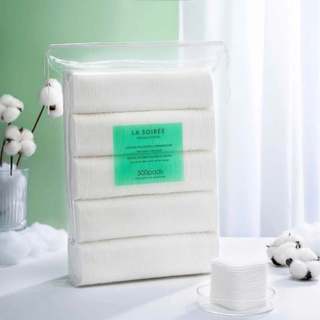 Bông Tẩy Trang La Soirée Premium Cotton Hai Dạng Vuông và Tròn Duduhouse