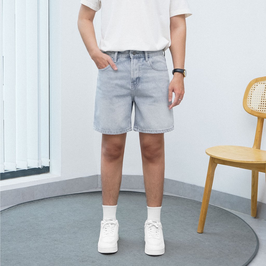 Quần short jean Nam form lửng, Chất Rin Cotton 3 màu dễ phối_JS01, JS02, JS03 Menswear Pants | BigBuy360 - bigbuy360.vn