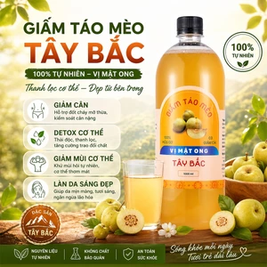 1L Giấm Táo Mèo Mật Ong Tây Bắc Hữu Cơ Giảm Cân An Toàn Hiệu Quả Nhất Cấp Tốc