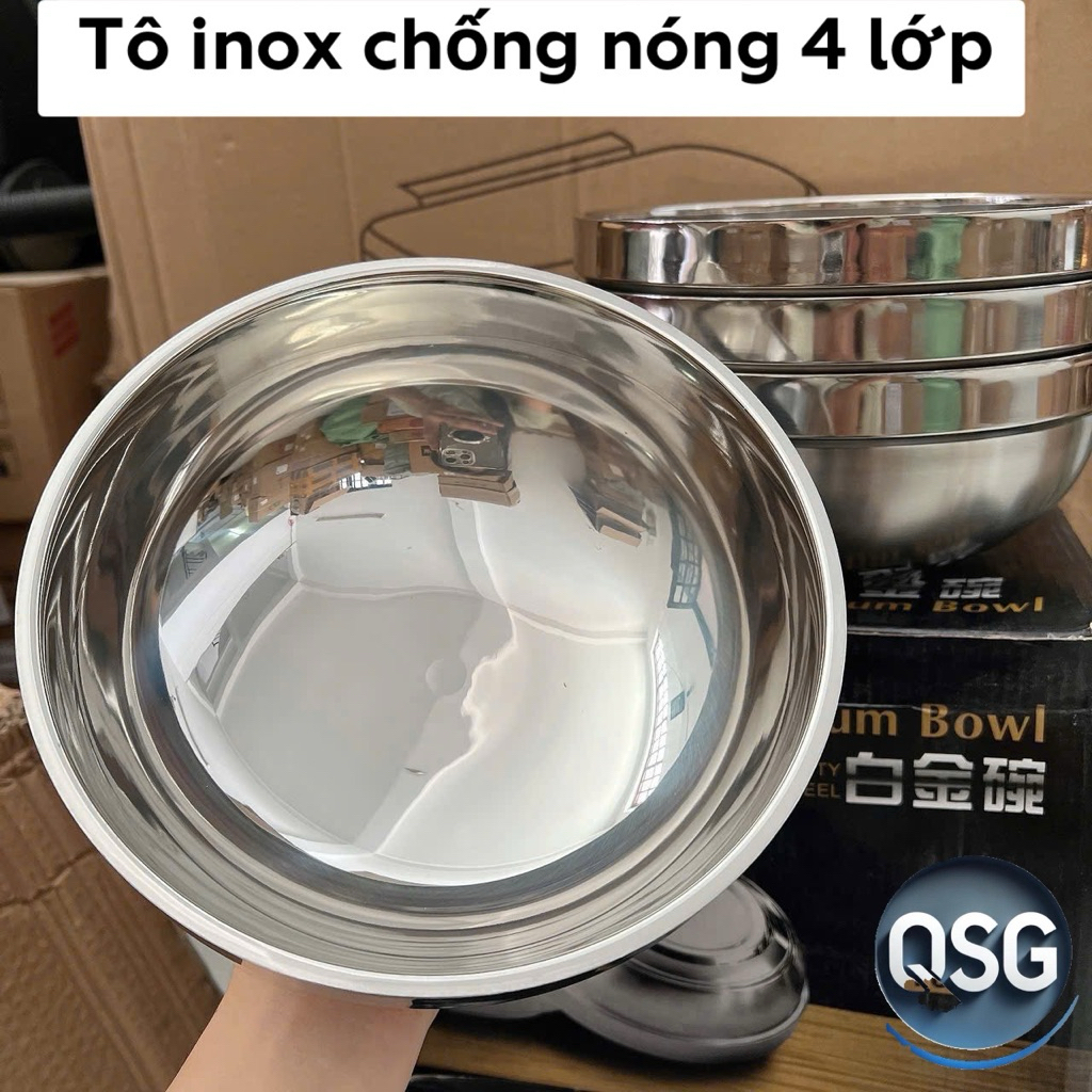 16k - Tô Inox Cao Cấp QSG Cách Nhiệt Có Lớp Cách Chân Không - Tô Chén ...