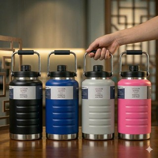HOT🔥 BÌNH GIỮ NHIỆT INOX 316 LA 1,6L và 2,1L Inox Dày – Giữ Lạnh Cả Ngày, Có Ống Hút + Quai Xách