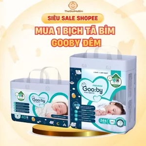 1 Bịch Tã/Bỉm Dán và Quần Gooby Đêm Siêu Thấm Hút, Đủ Size Cho Bé Từ NB-3XL