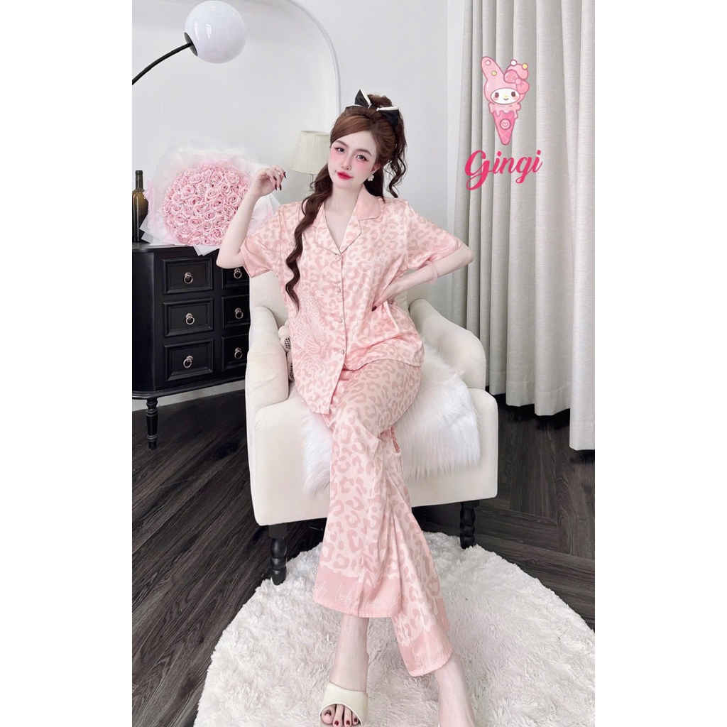 (24042026)Tay ngắn quần dài pijama phom 40-60kg,lụa latin mềm nhẹ mát