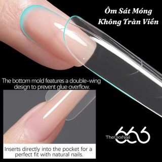 Form Úp Móng Kẹp VINIMAY Sandwich Dual Forms 240pcs – Bộ Khuôn Đắp Gel 2 Lớp Chính Hãng THEGIOINAIL666