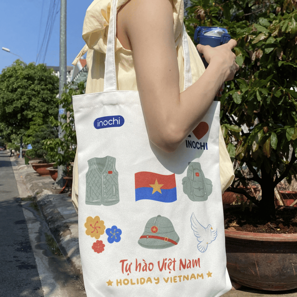[QUÀ TẶNG ĐỘC QUYỀN] Túi tote Việt Nam Inochi mừng đại lễ (dành cho đơn từ 399k)