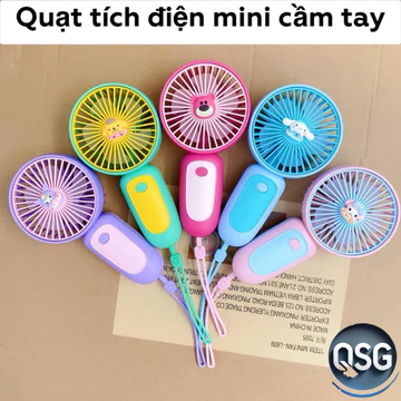 Sỉ 21k- Quạt cầm tay mini sạc điện - quạt mini cầm tay - quạt tích điện mini sạc USB Handheld Fan nhỏ gọn, tiện lợi