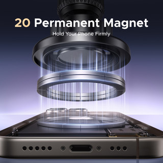 UGREEN 2 trong 1 Magsafe Car Mount Air Vent Bảng điều khiển Giá đỡ điện thoại ô tô Từ tính mạnh cho dòng iPhone 17/16