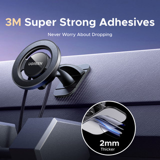 UGREEN 2 trong 1 Magsafe Car Mount Air Vent Bảng điều khiển Giá đỡ điện thoại ô tô Từ tính mạnh cho dòng iPhone 17/16