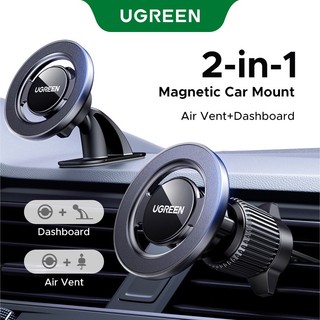 UGREEN 2 trong 1 Magsafe Car Mount Air Vent Bảng điều khiển Giá đỡ điện thoại ô tô Từ tính mạnh cho dòng iPhone 17/16