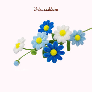 [Velours.bloom] Set Diy Làm Hoa Cúc Họa Mi Kẽm Nhung 47 bông - Trang Trí Nhà Cửa (Đầy Đủ Phụ Kiện + Video Hướng Dẫn)