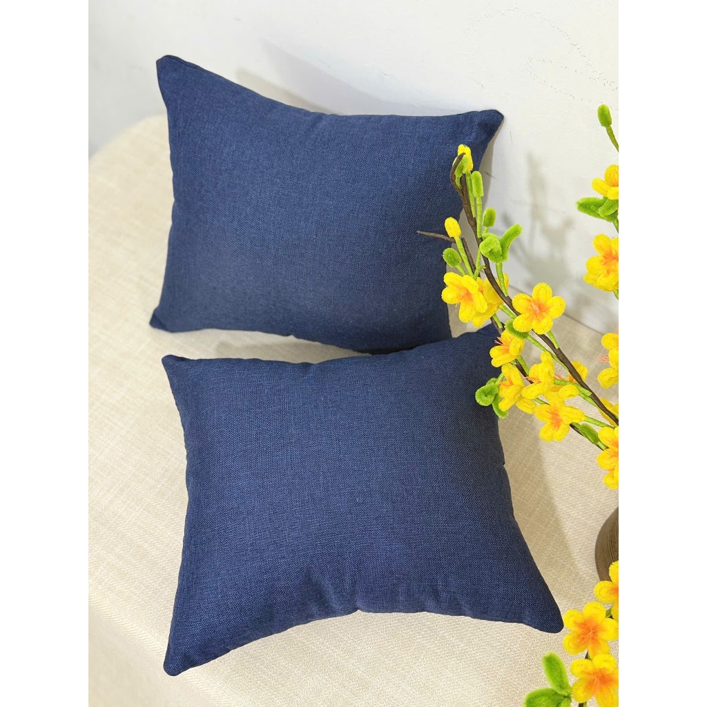 Gối Tựa Sofa KIMFA Vải Gai Phong Cách Bắc Âu 30x30cm Decor Văn Phòng, Phòng Ngủ, Sofa Trơn