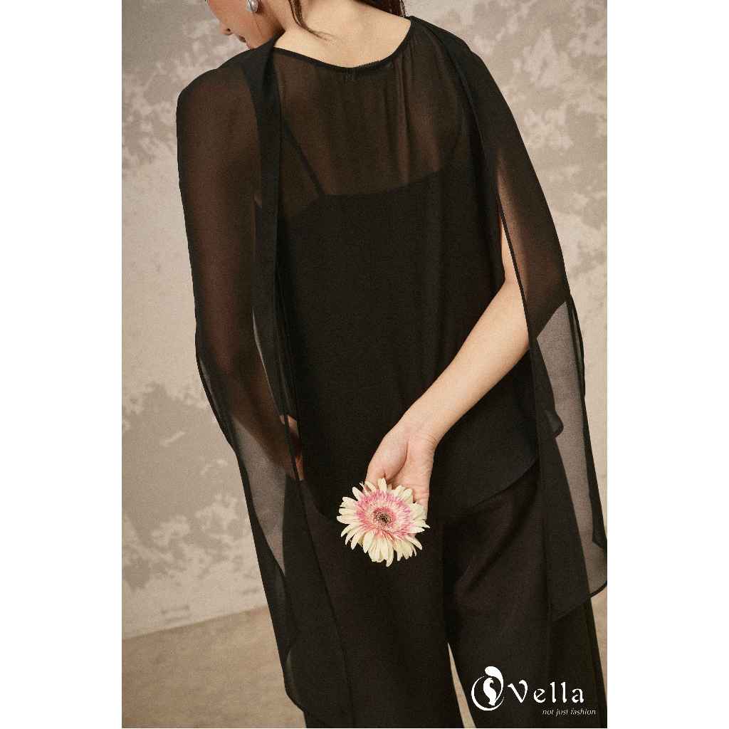 Set áo tank top & áo voan & quần culottes nữ – đồ mùa hè thanh lịch thoáng mát Vella VA26001 VQ26002